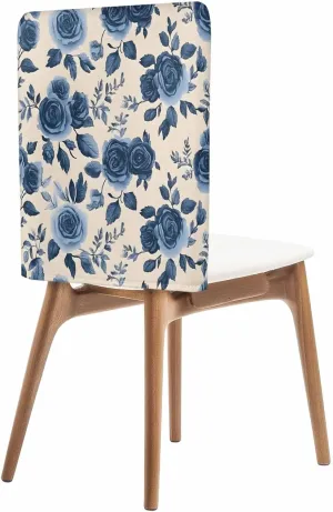 Chair Covers Set of 8 Watercolor Nostalgia Flowers 1 Chair Back Covers Stretch Removable Washable Slipcovers Seat Protector for Dining Room Kitchen Party Decor