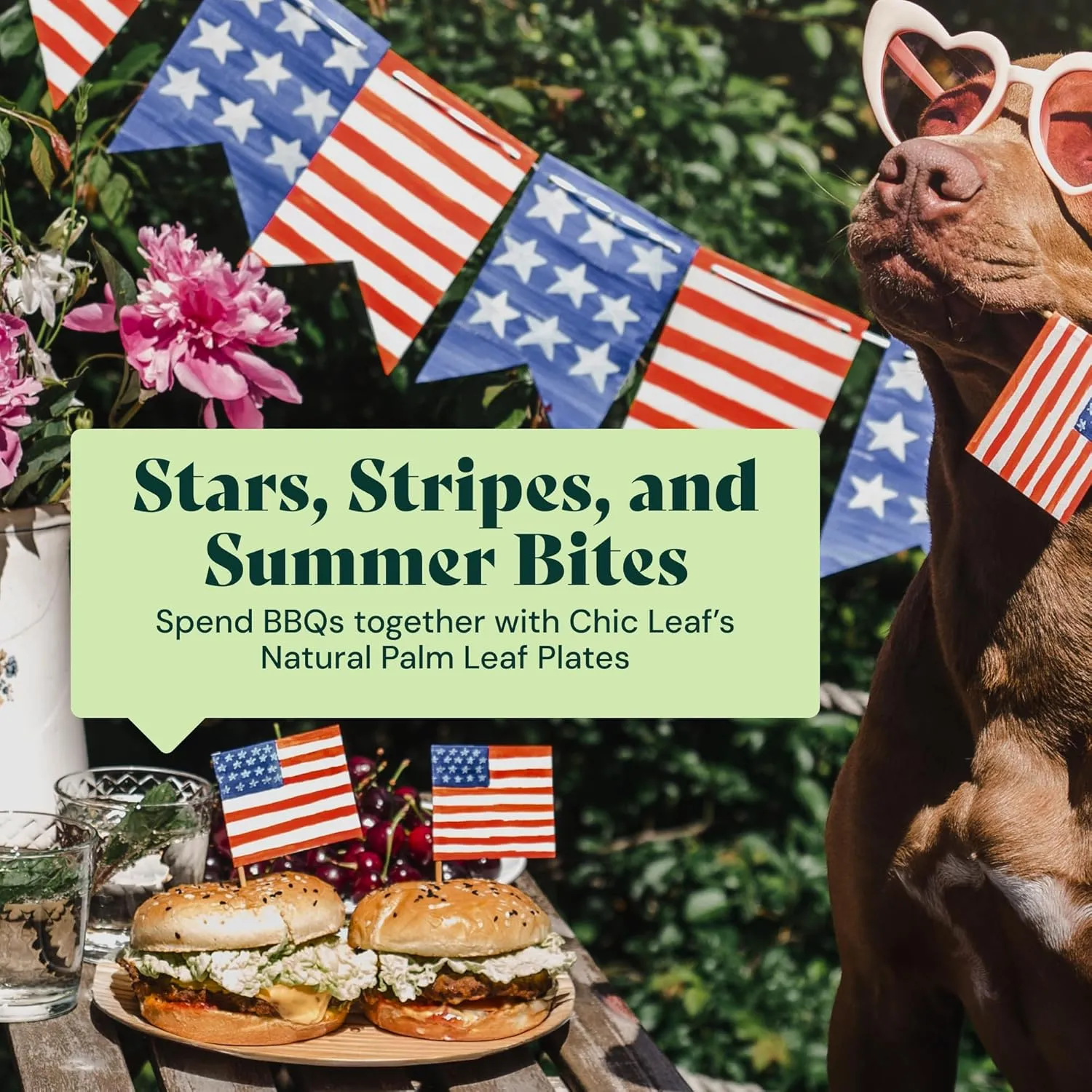 Chic Leaf Palm Leaf Bowls - Mini Disposable Bamboo Bowls for 4th of July - Small Plates & Dessert Cups - Charcuterie Cups - Biodegradable & Compostable Party Supplies (3'' Square - 50 Pack)