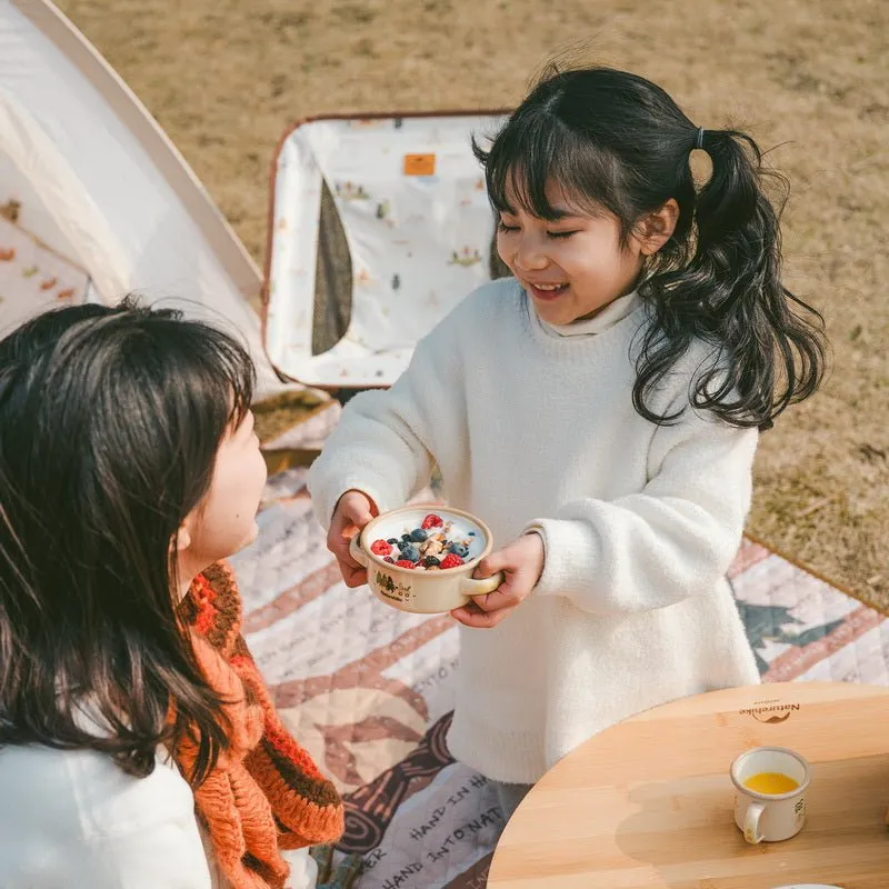 Children's enamel tableware