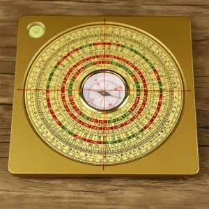 Chinese Feng Shui Luo Pan,Gossip Compass, Copper High-Precision Carry Professional Comprehensive Compass Geomantic Compass Compass