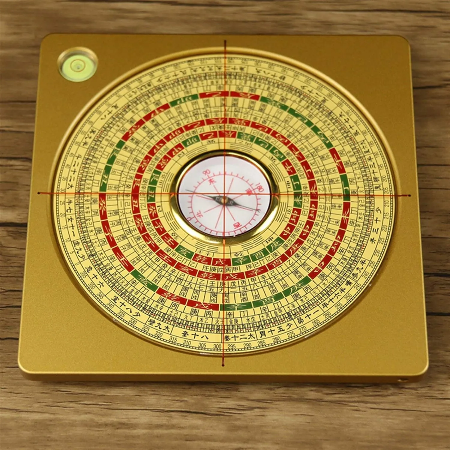 Chinese Feng Shui Luo Pan,Gossip Compass, Copper High-Precision Carry Professional Comprehensive Compass Geomantic Compass Compass