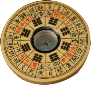 Chinese Feng Shui Luo Pan,Gossip Compass, Feng Shui Compass Plate High-Precision Carry Mini Retro Compass Geomantic Compass Compass