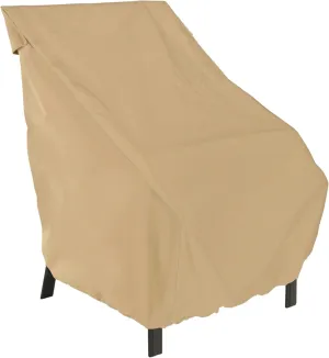 Classic Accessories Terrazzo Water-Resistant 26 Inch High Back Patio Chair Cover, Outdoor Chair Covers