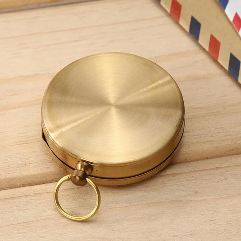 Classic Portable Brass Compass Camping Survival Outdoor Hiking Watch Map New Au