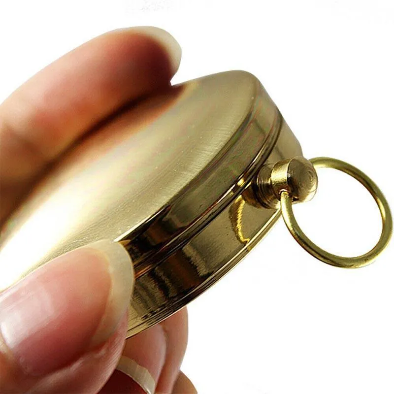 Classic Portable Brass Compass Camping Survival Outdoor Hiking Watch Map New Au