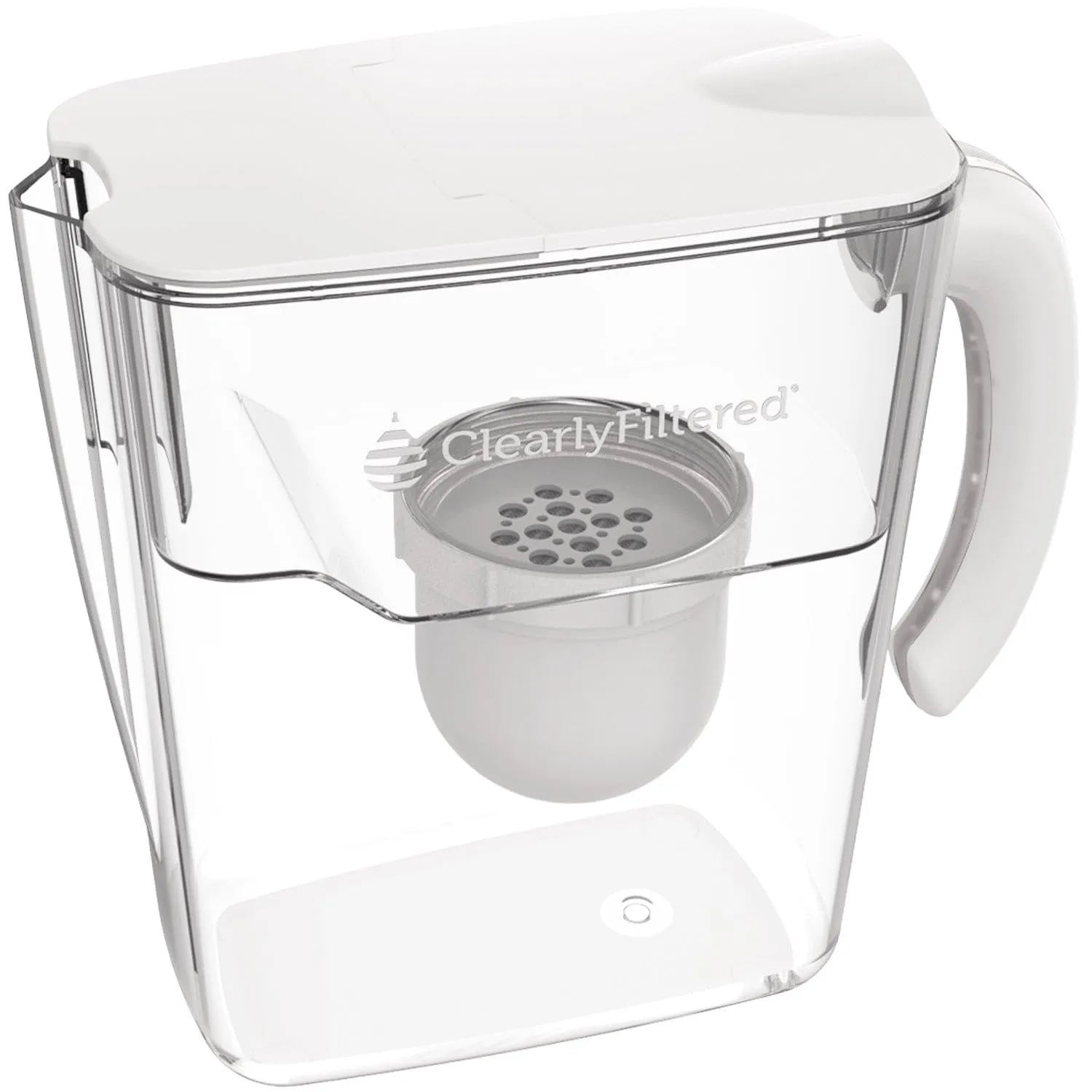 Clearly Filtered No.1 Filtered Water Pitcher/Updated Model/Targets 365  Contaminants e.g. Fluoride Chlorine PFAS Microplastics Lead Arsenic BPA/BPS Free (Pitcher Includes 1 Filter)