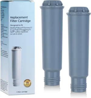 Coffee Machine Water Filter Cartridges for Melitta/Krups Claris F088 F088 01/Siemens TCZ60003 /AEG/Neff/Bosch TCZ6003 (Pack of 2)