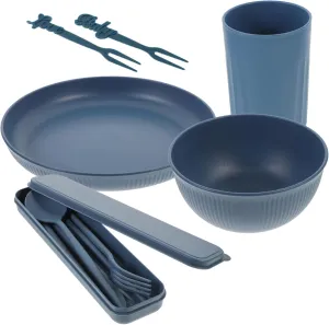 Compact Camping Bowl Set with Fork Spoon Bento Bowl Lunch Holder Lightweight Dishwasher Safe for Outdoor