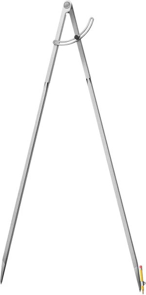 Compass for Geometry, 40 inch Compass for Woodworking, Precision Woodworking Compass with Wing Divider and Pencil Holder, Large Compass for Geometry, Drafting, Drawing Compass (40inch)