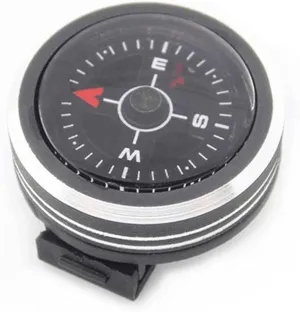 Compass Hiking, Mini Pocket Compass Outdoor Camping Accessories Mini Watch Button Precision Navigation Strap Survival Compass Compas Compass