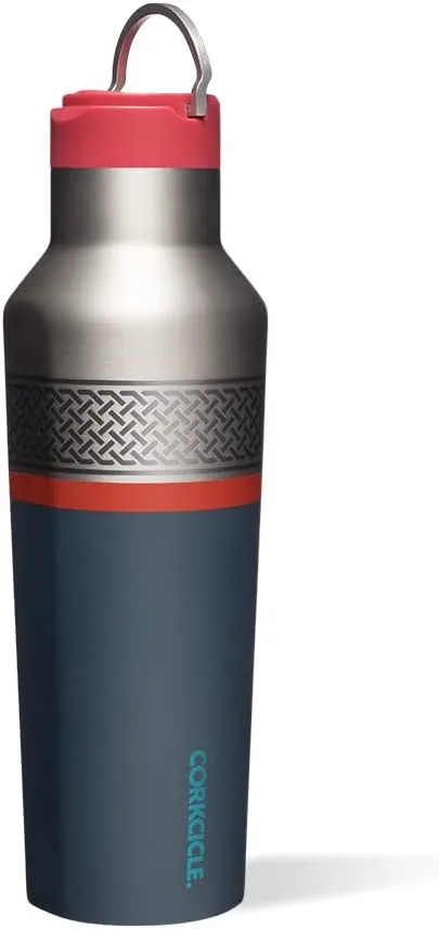 Corkcicle Marvel Thor, Insulated Canteen Travel Water Bottle, Triple Insulated Stainless Steel, Keeps Beverages Cold for 25 Hours or Warm for 12 Hours, BPA-Free, 20 oz
