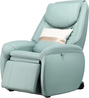 COSTWAY Massage Chair, Full Body Zero Gravity Massage Recliner with SL Track, Waist Heater, Calf Airbag, Automatic Shoulder Detection, Remote Control, Wheels, Pillow, Installation Free (Green)