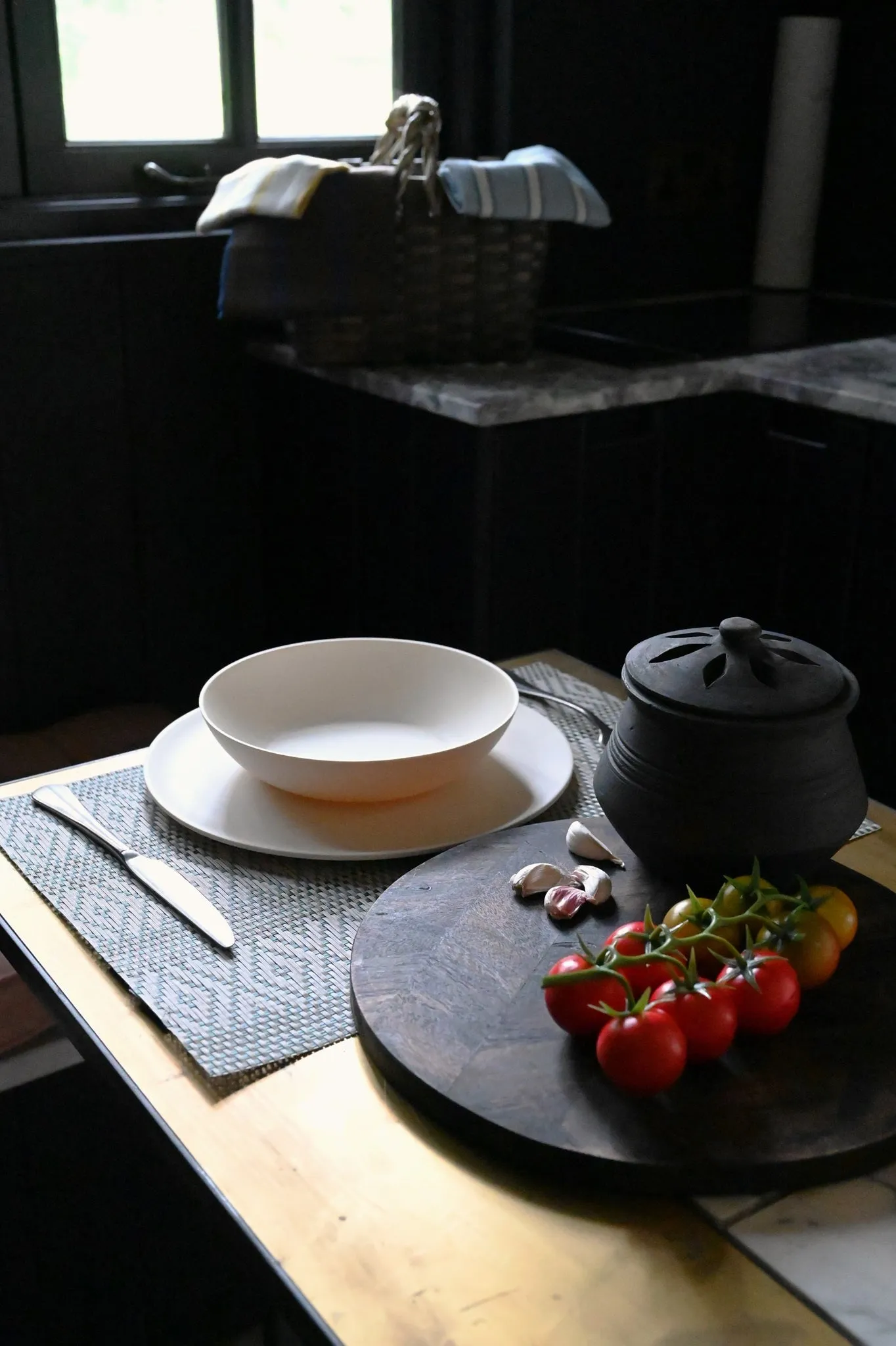 Cream Melamine Tableware Collection