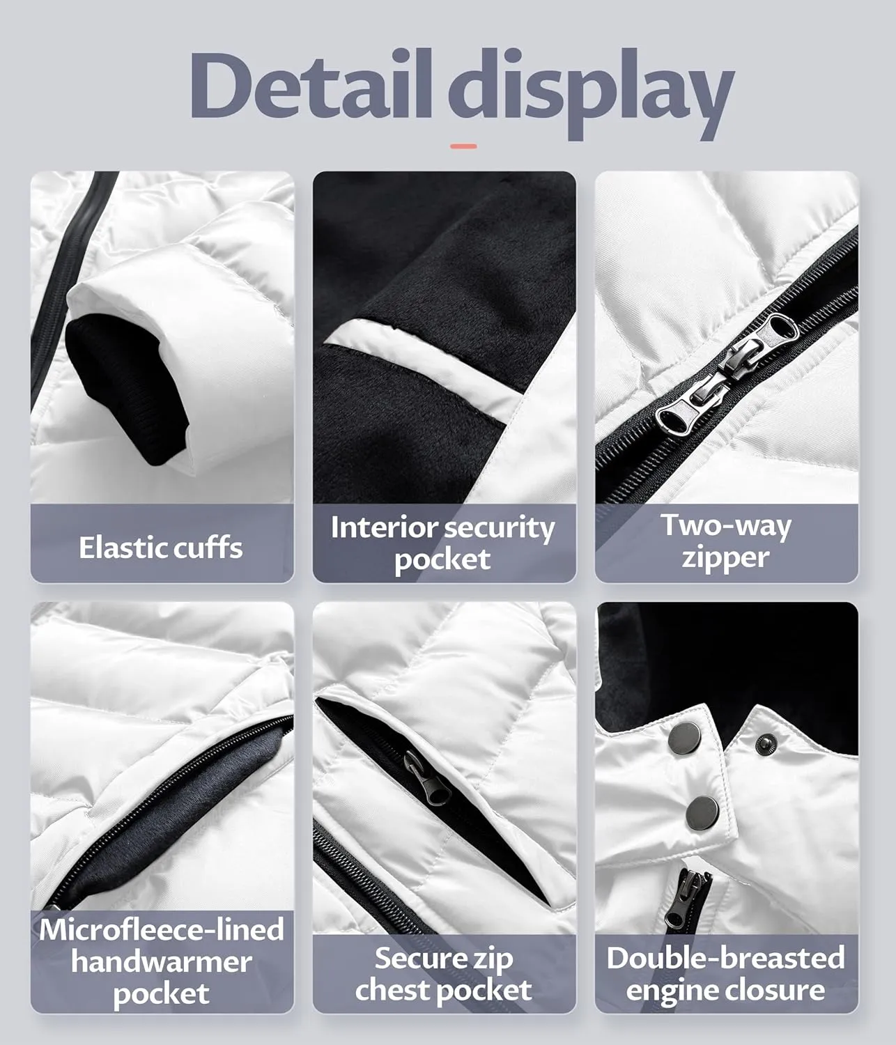 CREATMO US Women's Winter Hooded Coat Waterproof Warm Long Puffer Jacket Parka