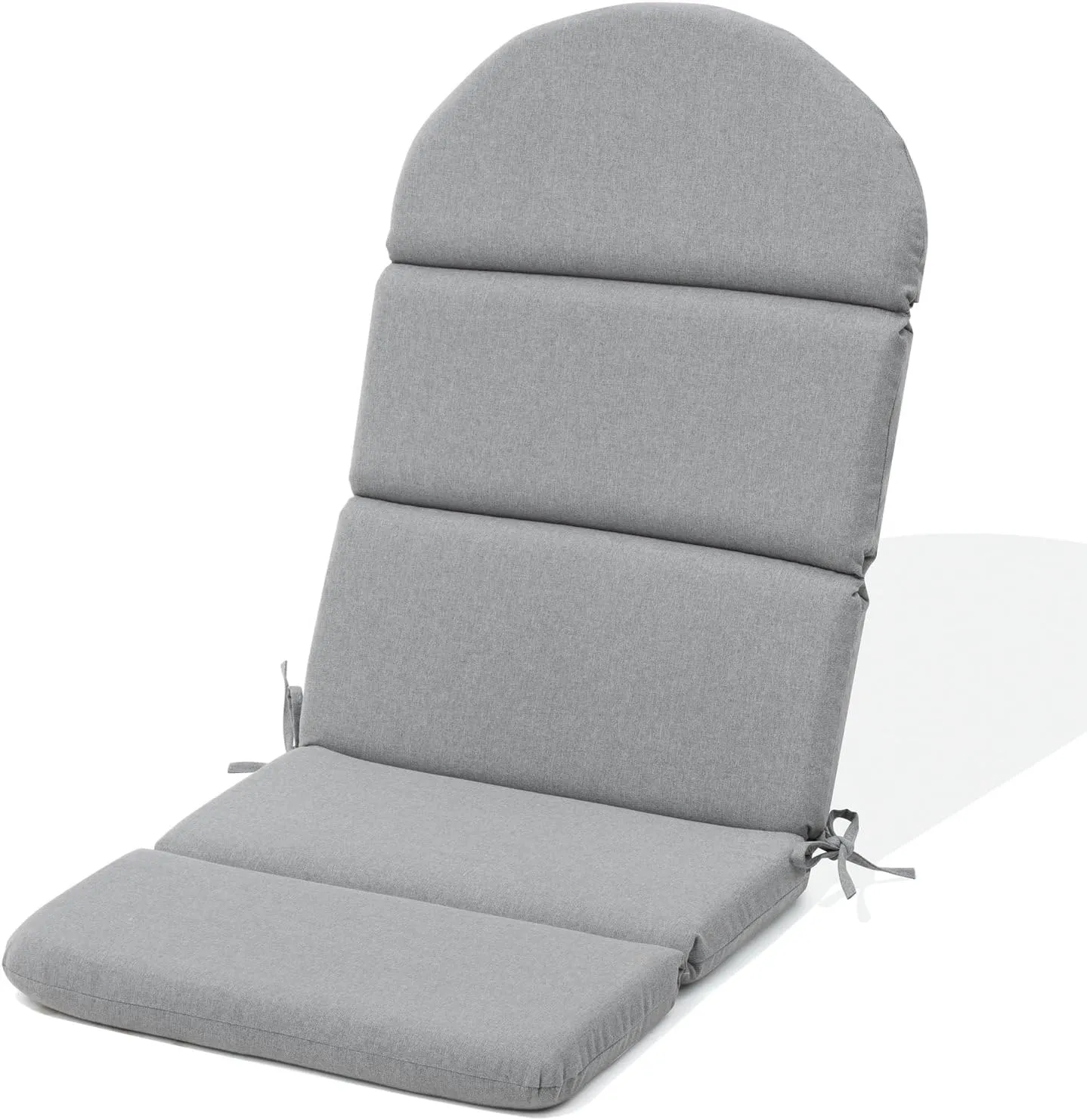 Crestlive Products Adirondack Chair Cushion, Outdoor Rocking Chair Cushion Waterproof Fade Resistant 50x19.6x2.3 Inch, High Back Patio Replacement Cushion Light Gray