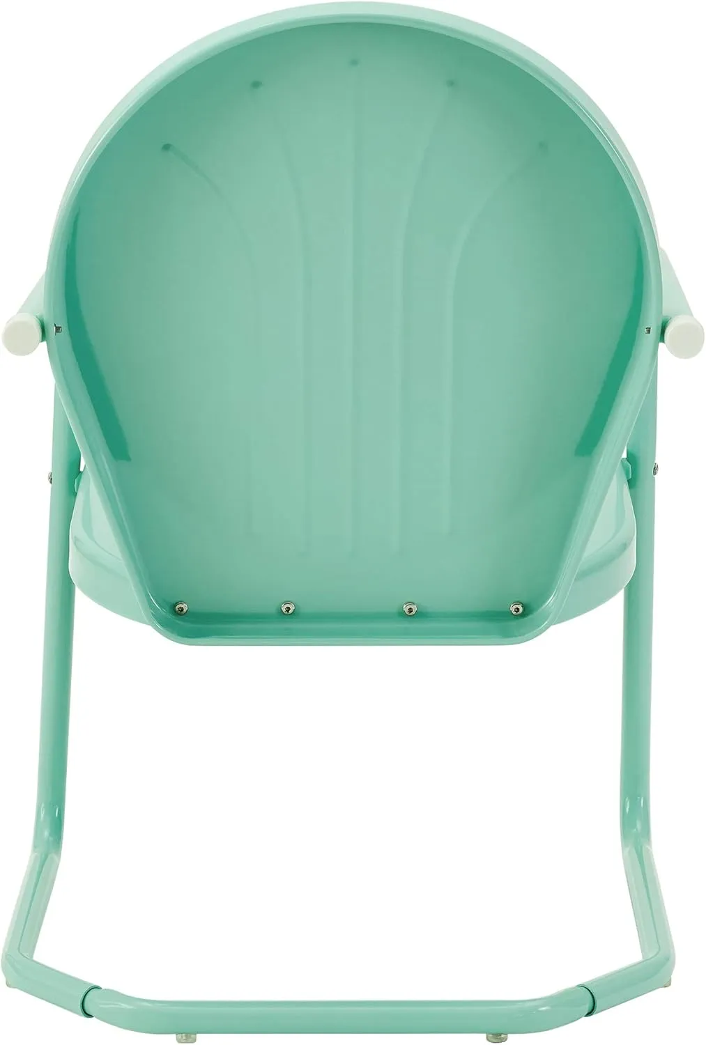 Crosley Furniture Griffith Outdoor Chair, Retro Metal Patio Chairs for Dining, Porch, Deck, Balcony, Aqua