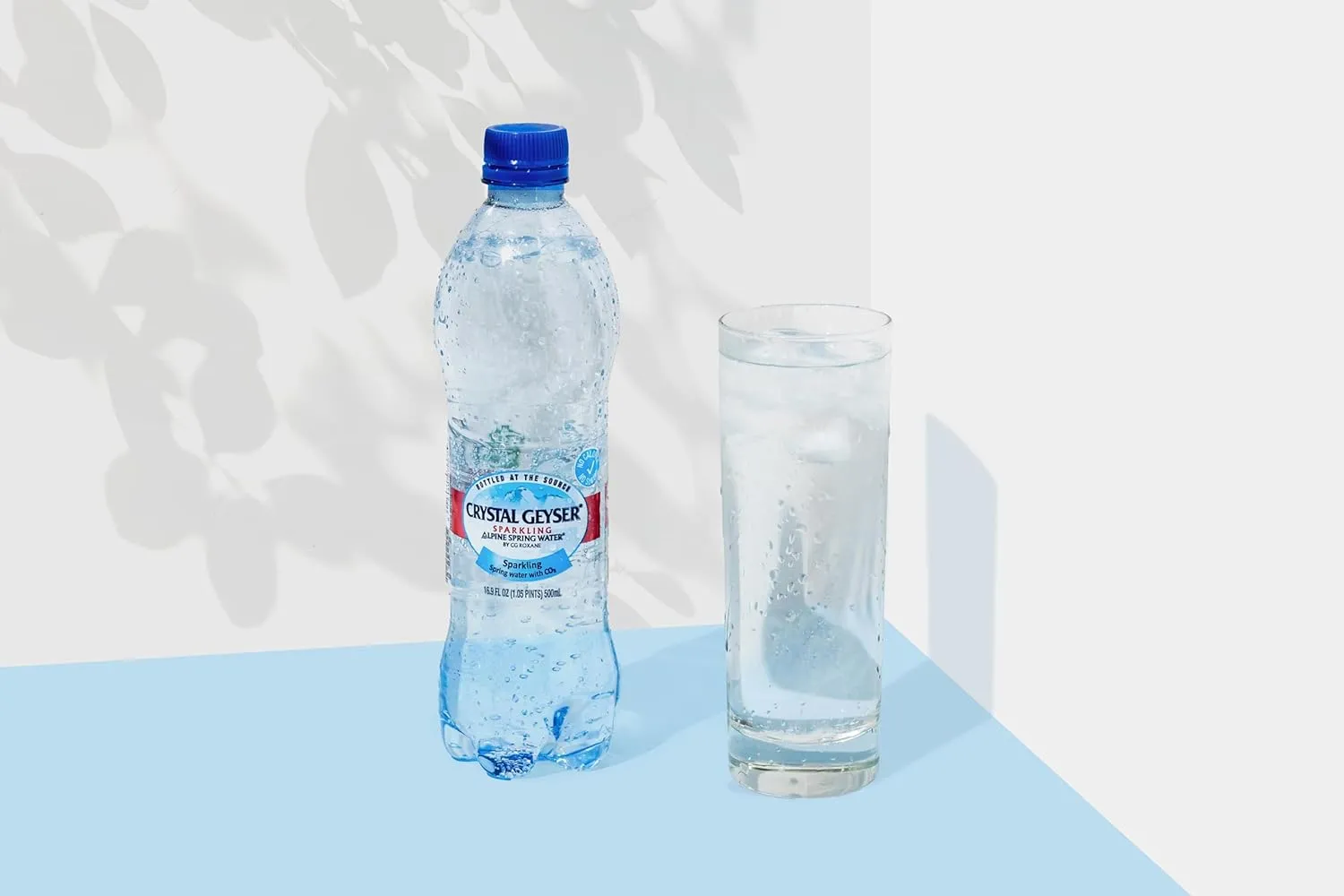 Crystal Geyser Sparkling Alpine Natural Spring Water, 24-Pack, 16.9oz Bottles, Zero Calories and No Sweeteners, Bottled at The Source