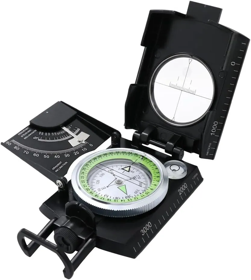 CSCDD Black High-Precision Compass Outdoor Geological Compass Compass