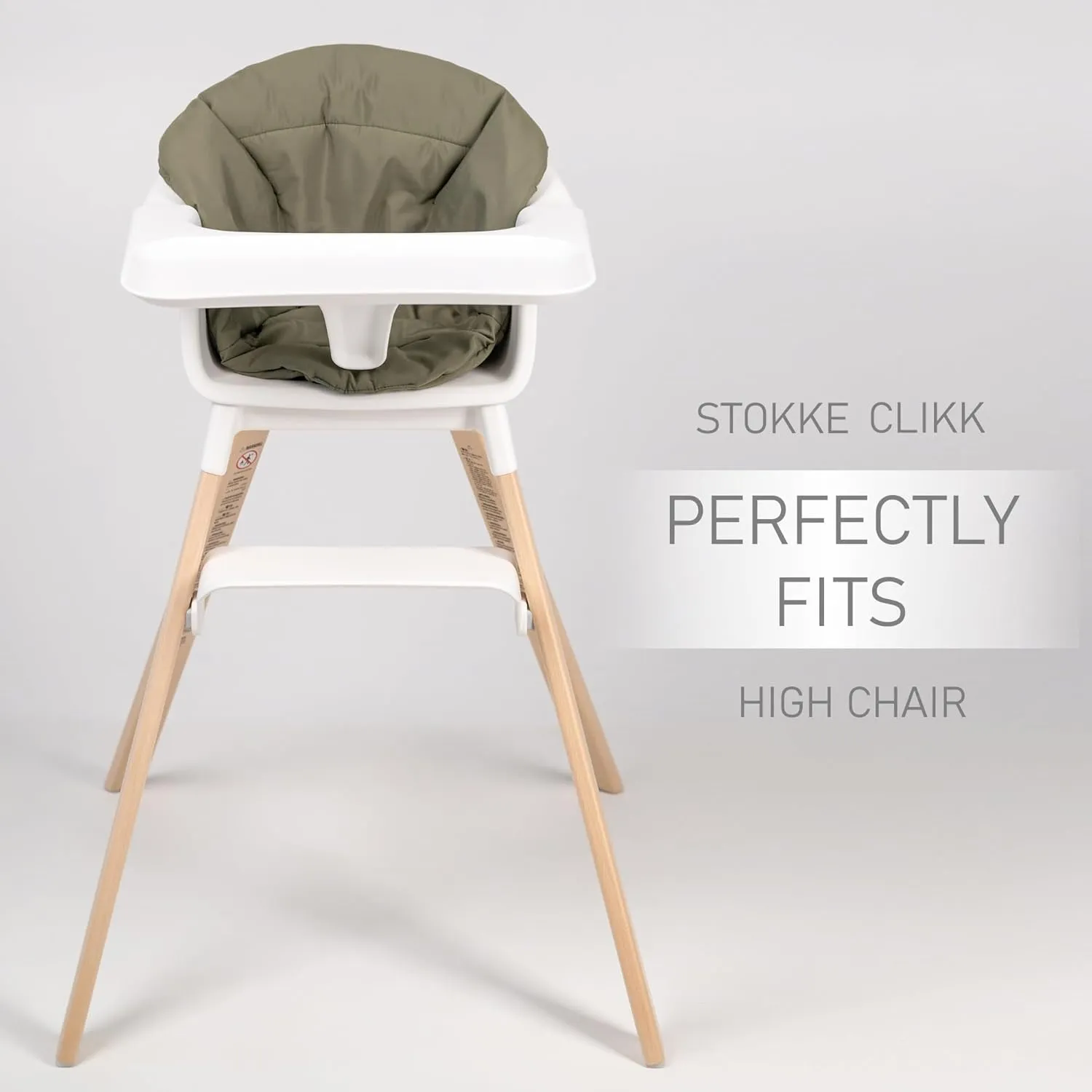 Cushion, Compatible with Stokke Clikk High Chair - Waterproof Seat Cushion for Babies - High Chair Accessories, Easy to Clean – Machine Washable – Enchanted Forest