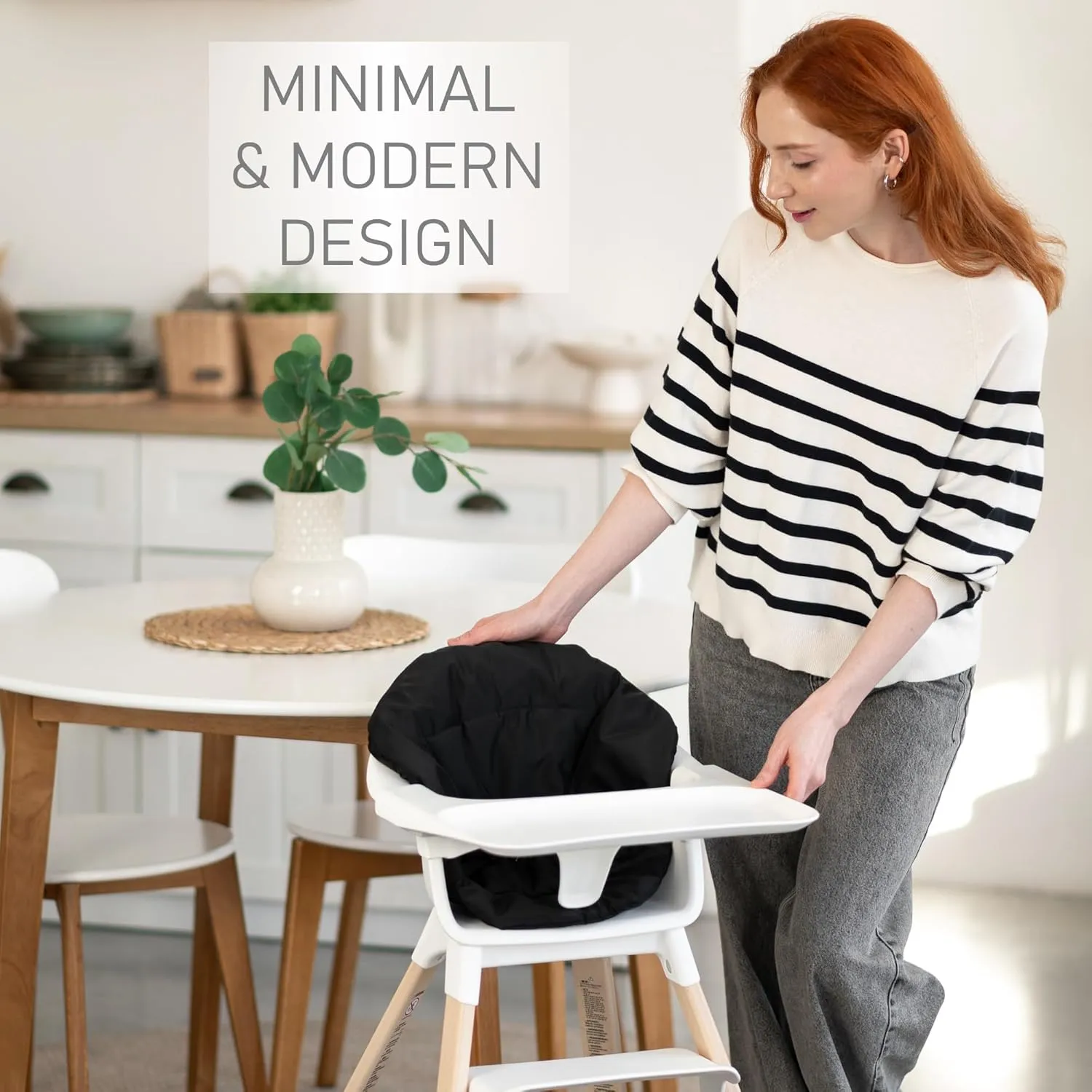 Cushion, Compatible with Stokke Clikk High Chair - Waterproof Seat Cushion for Babies - High Chair Accessories, Easy to Clean – Machine Washable - Mystery Night