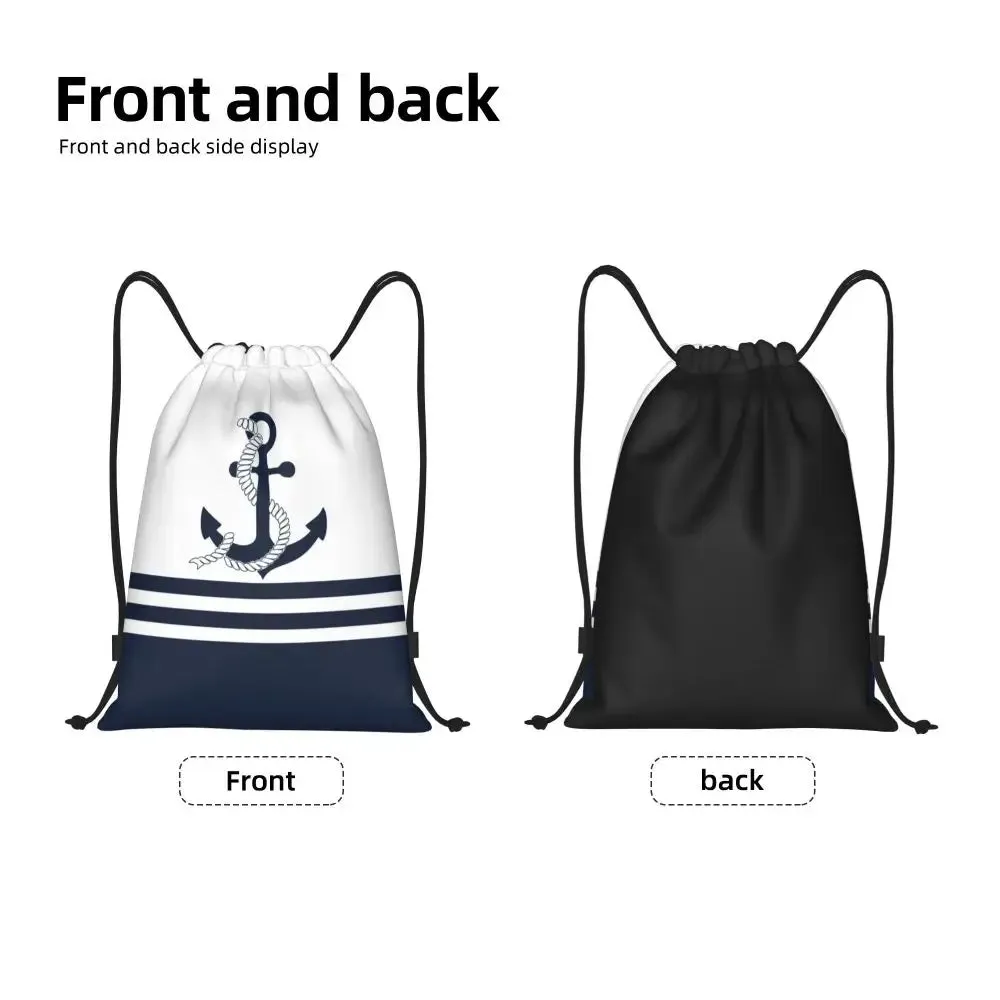 Custom Vintage Pirate's Map Drawstring Backpack Women Men Sport Gym Sackpack Foldable Nautical Compass Sailor Training Bag Sack