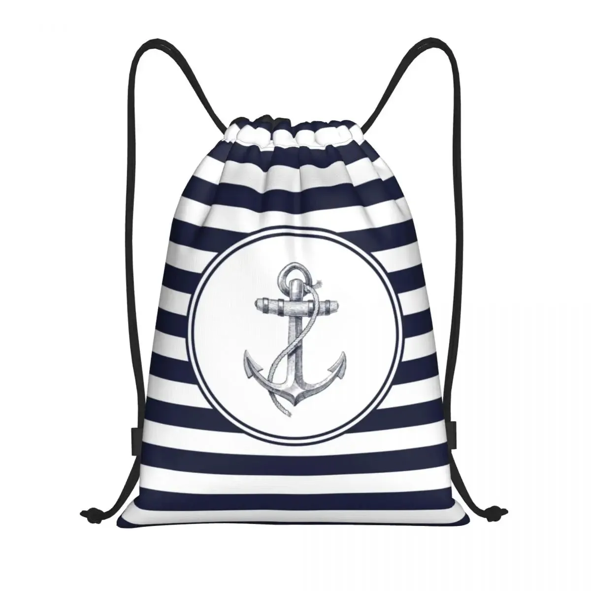 Custom Vintage Pirate's Map Drawstring Backpack Women Men Sport Gym Sackpack Foldable Nautical Compass Sailor Training Bag Sack