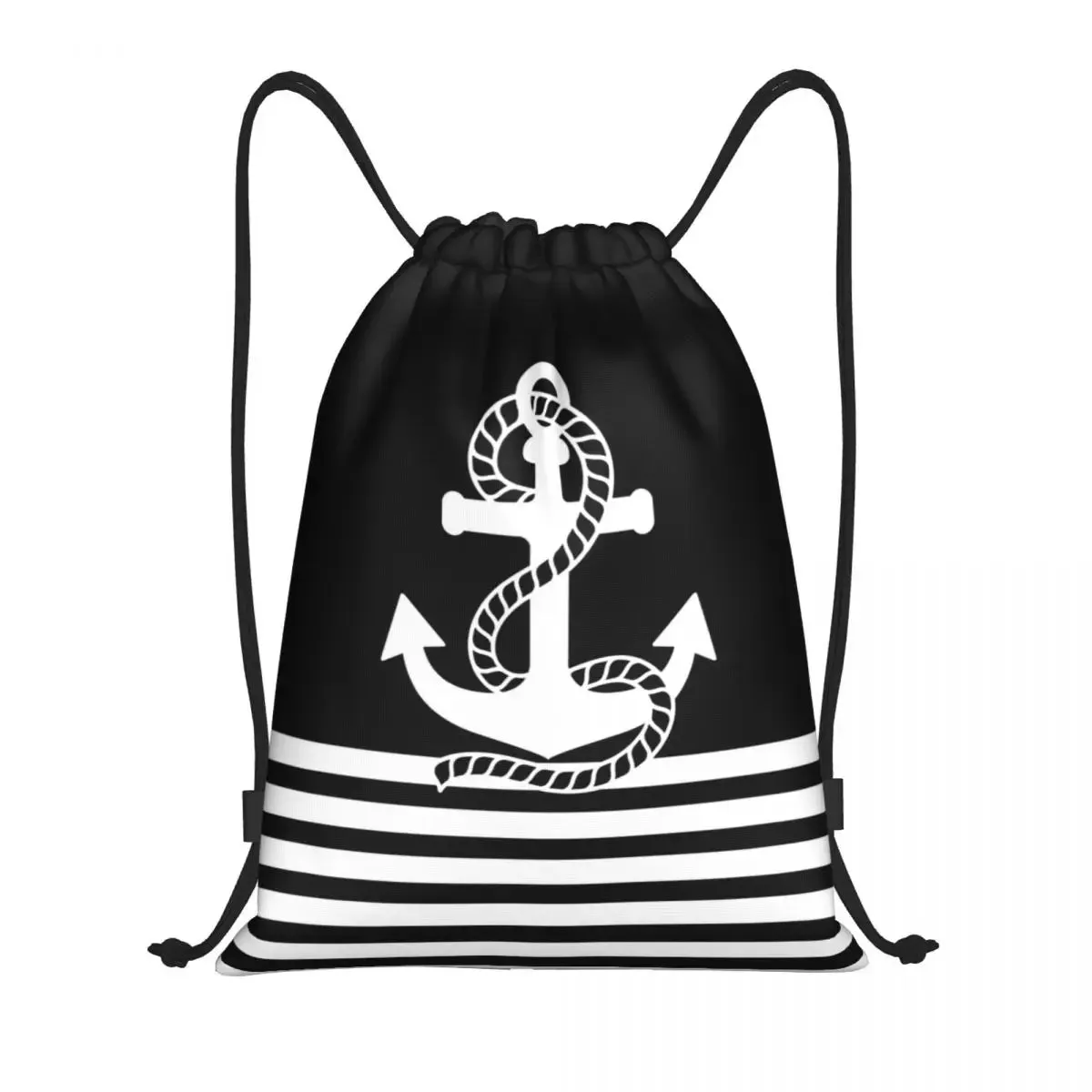 Custom Vintage Pirate's Map Drawstring Backpack Women Men Sport Gym Sackpack Foldable Nautical Compass Sailor Training Bag Sack
