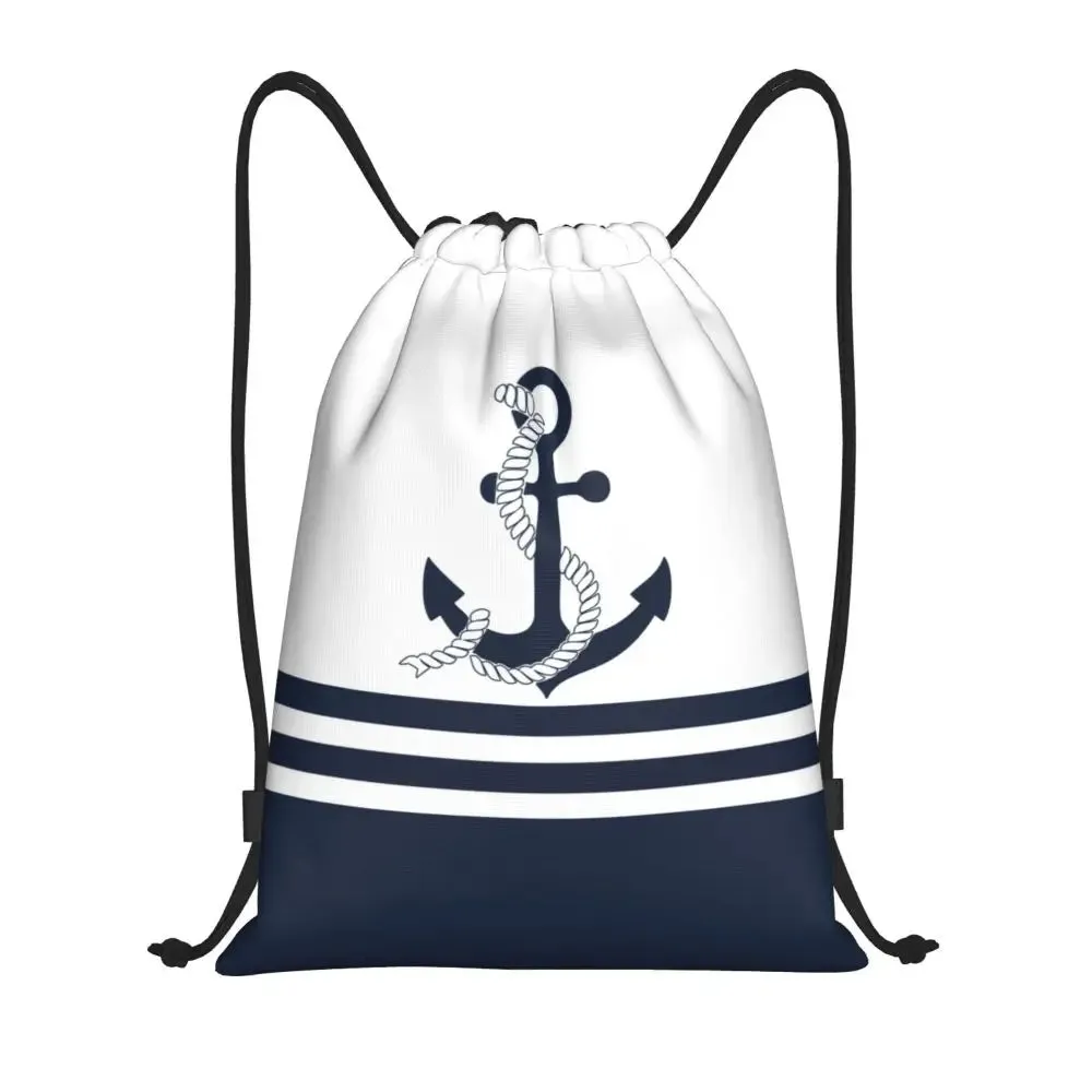 Custom Vintage Pirate's Map Drawstring Backpack Women Men Sport Gym Sackpack Foldable Nautical Compass Sailor Training Bag Sack