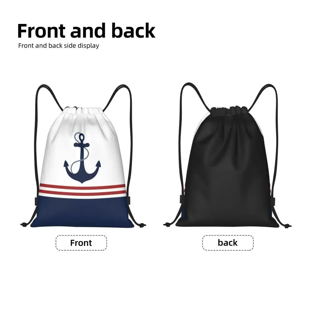Custom Vintage Pirate's Map Drawstring Backpack Women Men Sport Gym Sackpack Foldable Nautical Compass Sailor Training Bag Sack