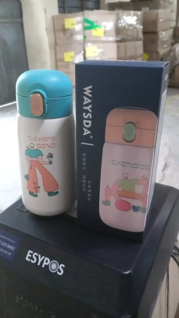 Customize Insulated Stainless Steel Bottle With Rubber Grip (420 ML)