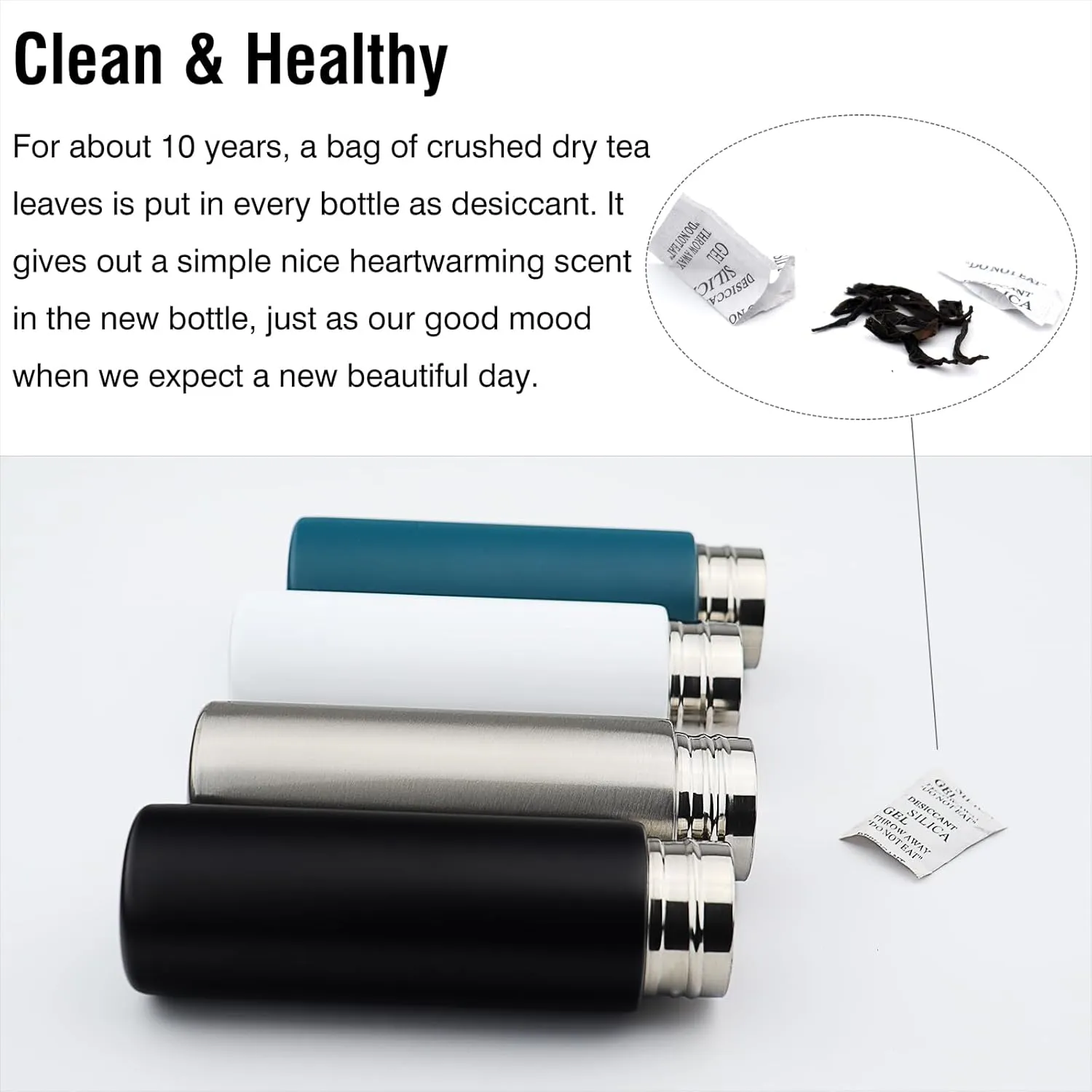 Cute Small Water Bottle, 4.4 Fl. Oz, Pack of 4, Mini Slim Flask for Kids Lunchbox, Portable Skinny Purse Water Bottle, Vacuum Insulated Reusable Leak Proof Stainless Steel Hydroflask Thermos