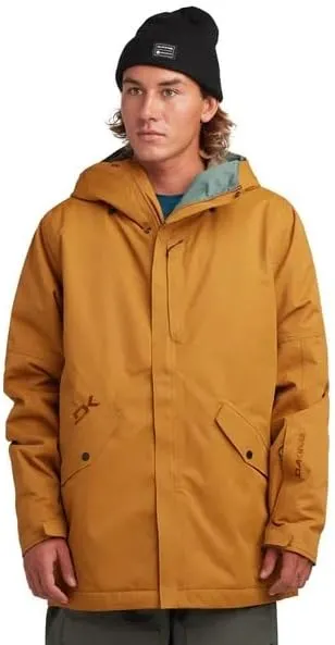 Dakine Reach 20K Insulated Parka, Water-Resistant, Hooded, Black (US, Alpha, Medium, Regular, Regular, Golden Yellow)