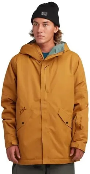 Dakine Reach 20K Insulated Parka, Water-Resistant, Hooded, Black (US, Alpha, Medium, Regular, Regular, Golden Yellow)