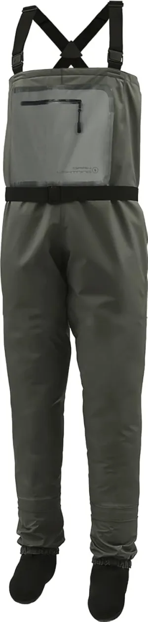 Dark Lightning Breathable Insulated Chest Waders, Perfect for 4 Seasons Fly Fishing Stocking Foot Waders for Men and Women
