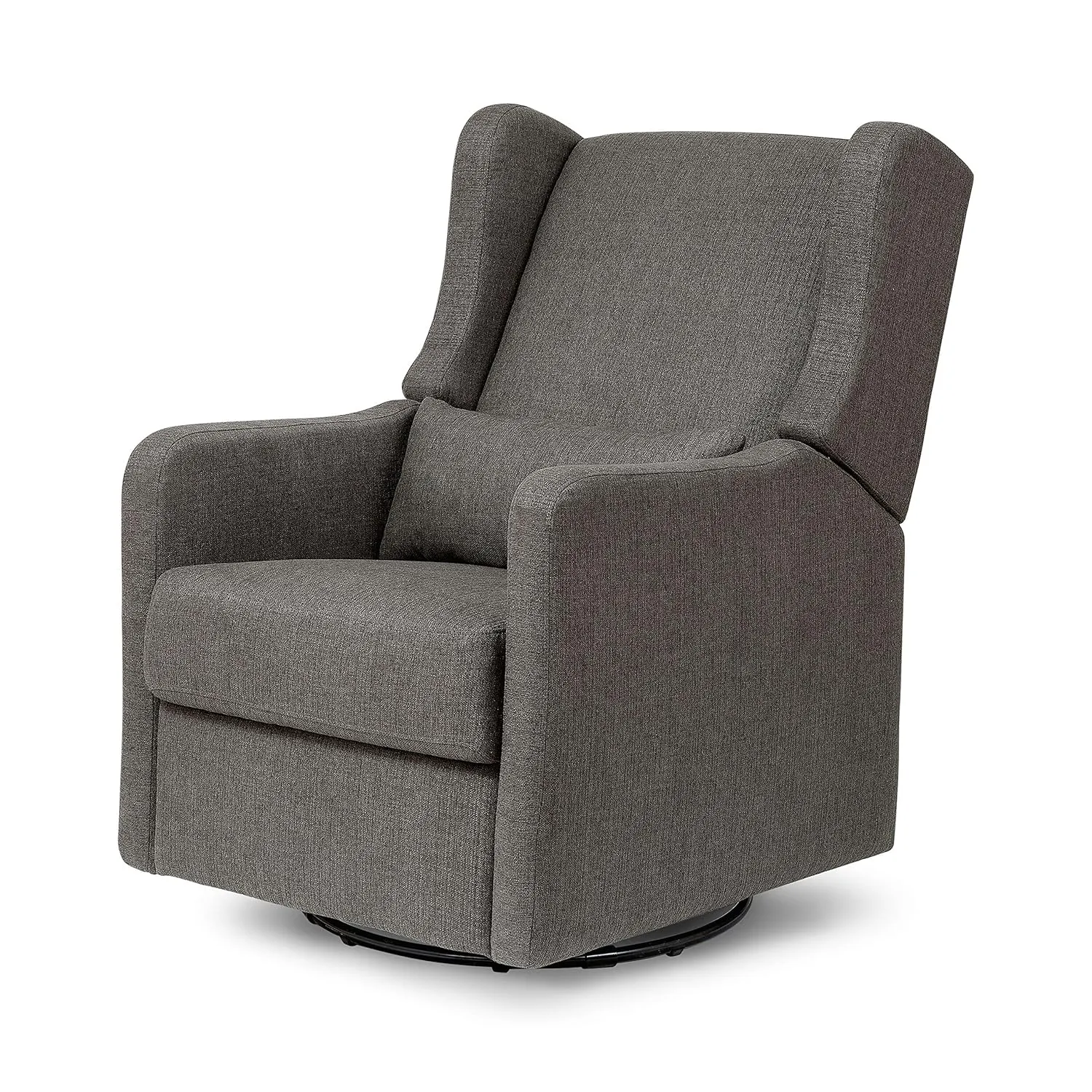DaVinci Carter’s Arlo Glider Recliner Nursery Chair - Water & Stain Resistant Glider Rocking Chair for Nursery - GREENGUARD Gold, FSC & Certi-PUR US Certified - Cozy Swivel Rocker Recliner - Charcoal