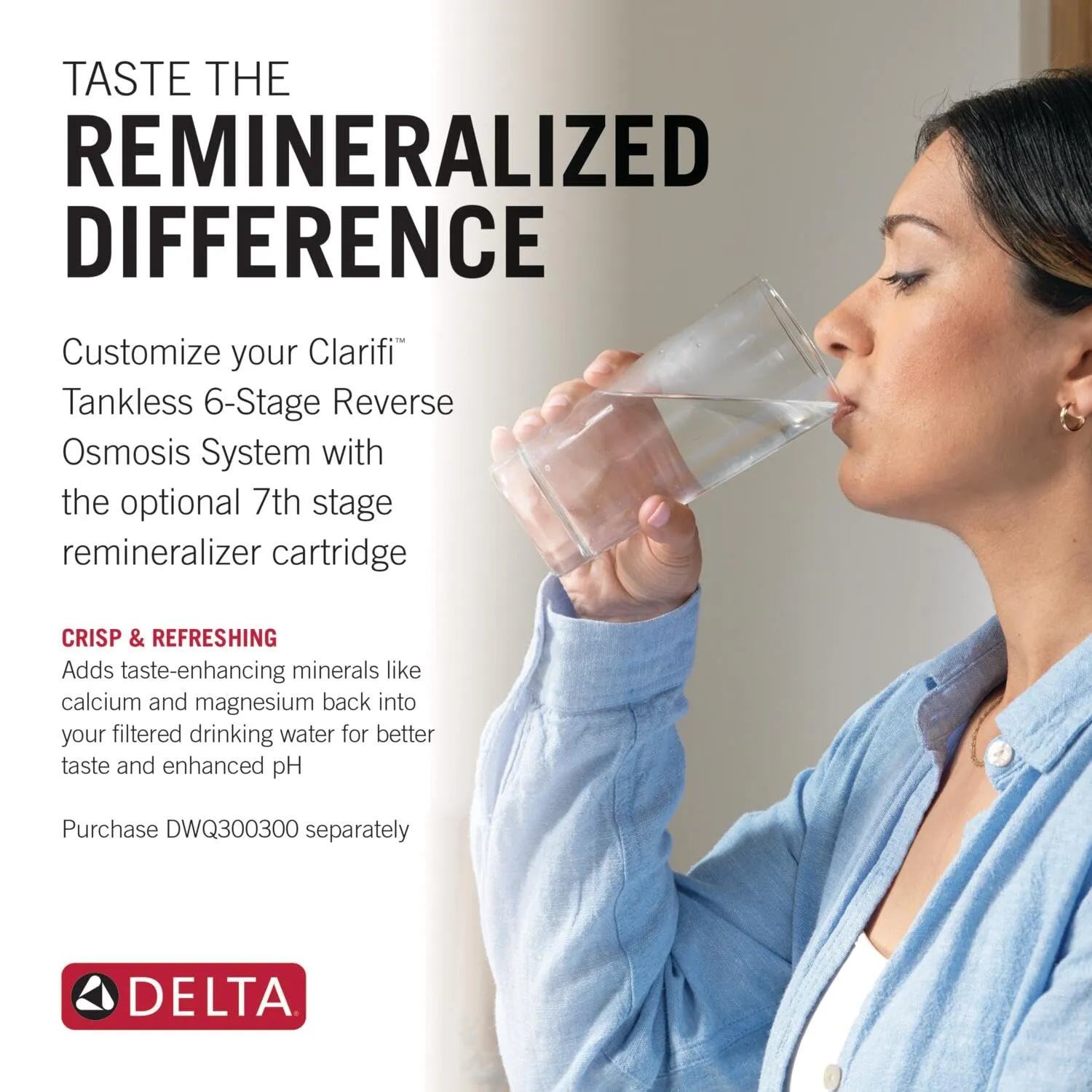 Delta Faucet Clarifi Under Sink Reverse Osmosis Water Filter System with Matte Black Beverage Dispenser Faucet