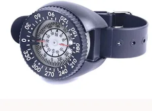 Diving Compass Underwater Diving Aiming Wrist Compass 50M Deep Blackout Dial for Outdoor Hiking