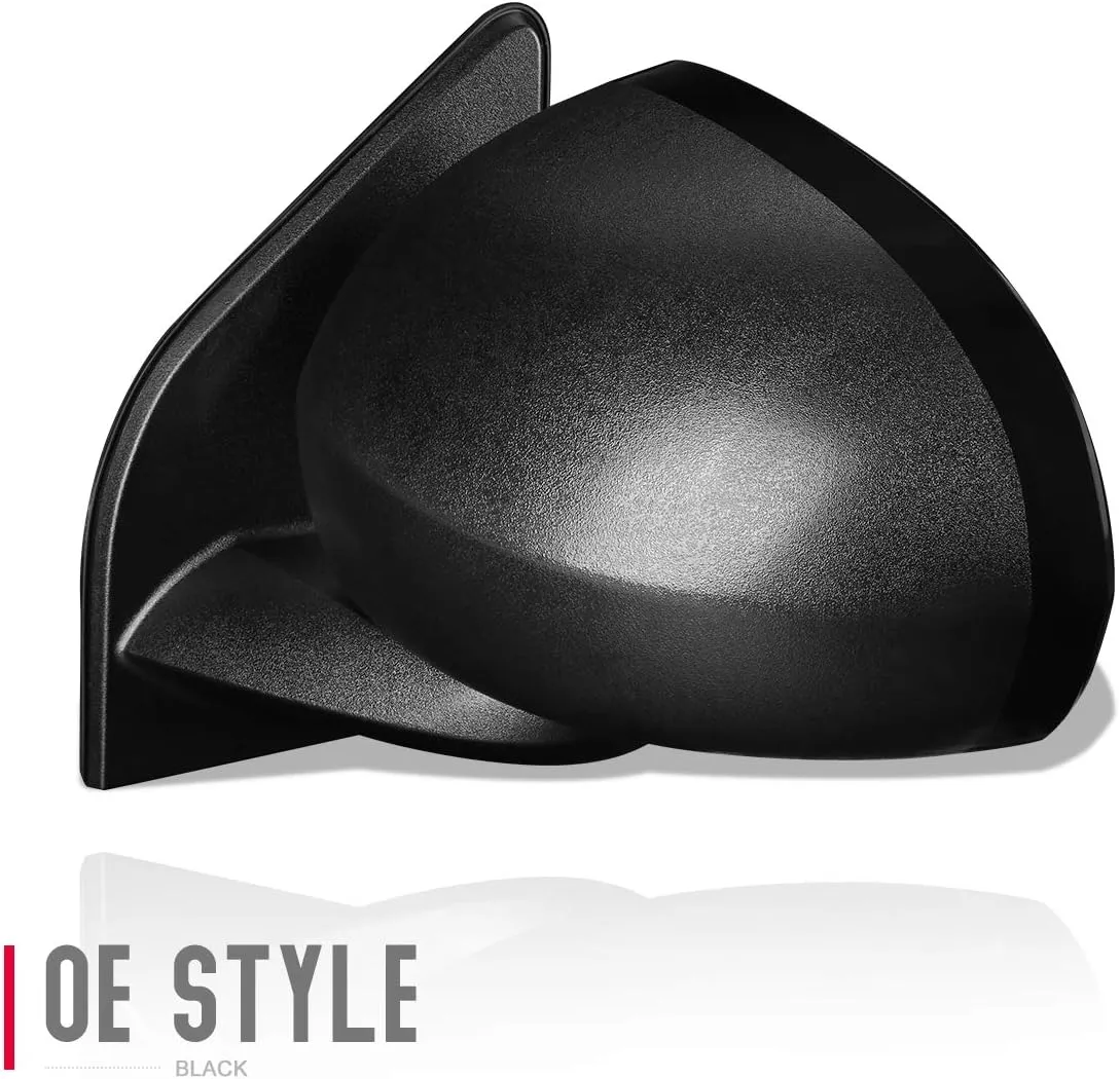 DNA Motoring OEM-MR-CH1320266 Factory Style Manual Adjustment Folding Function Left Side View Door Mirror Compatible with 07-17 Compass