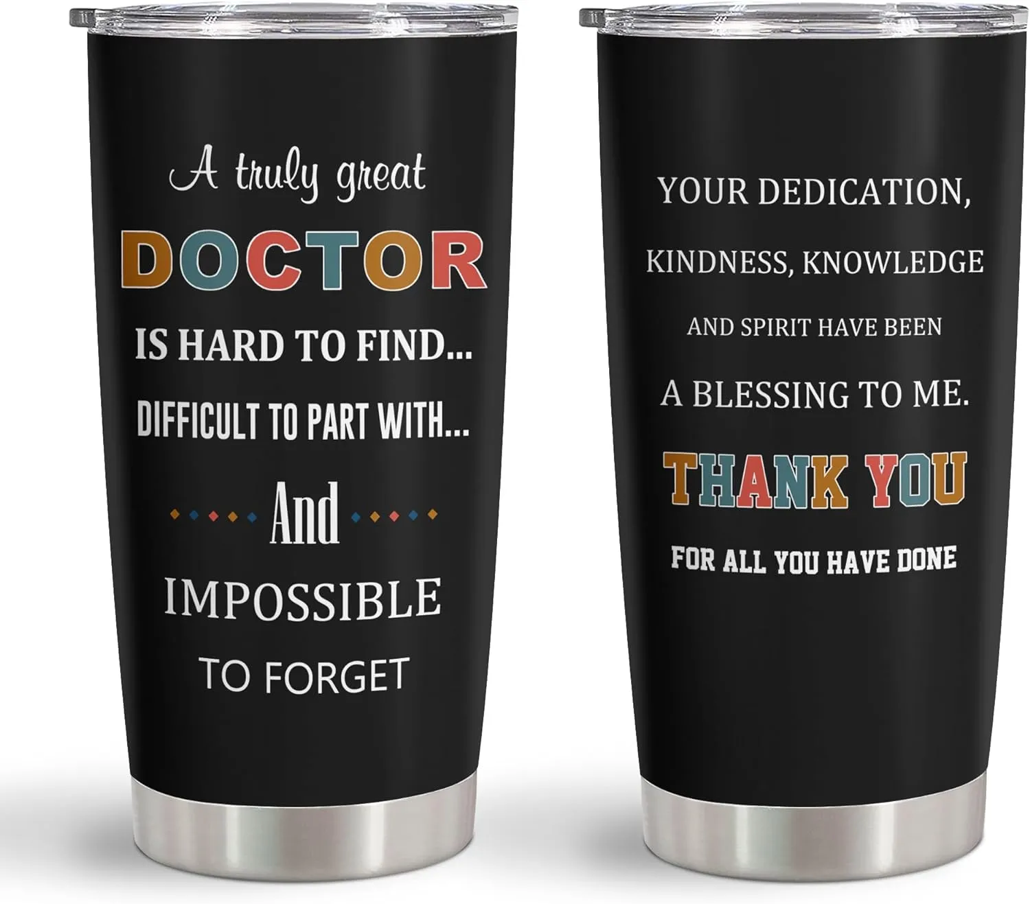 Doctor Gifts Tumbler 20oz, Doctor Appreciation/Graduation Gifts for Men/Women, Retirement/Doctors Day Gift for Dr./MD Cup 1PC