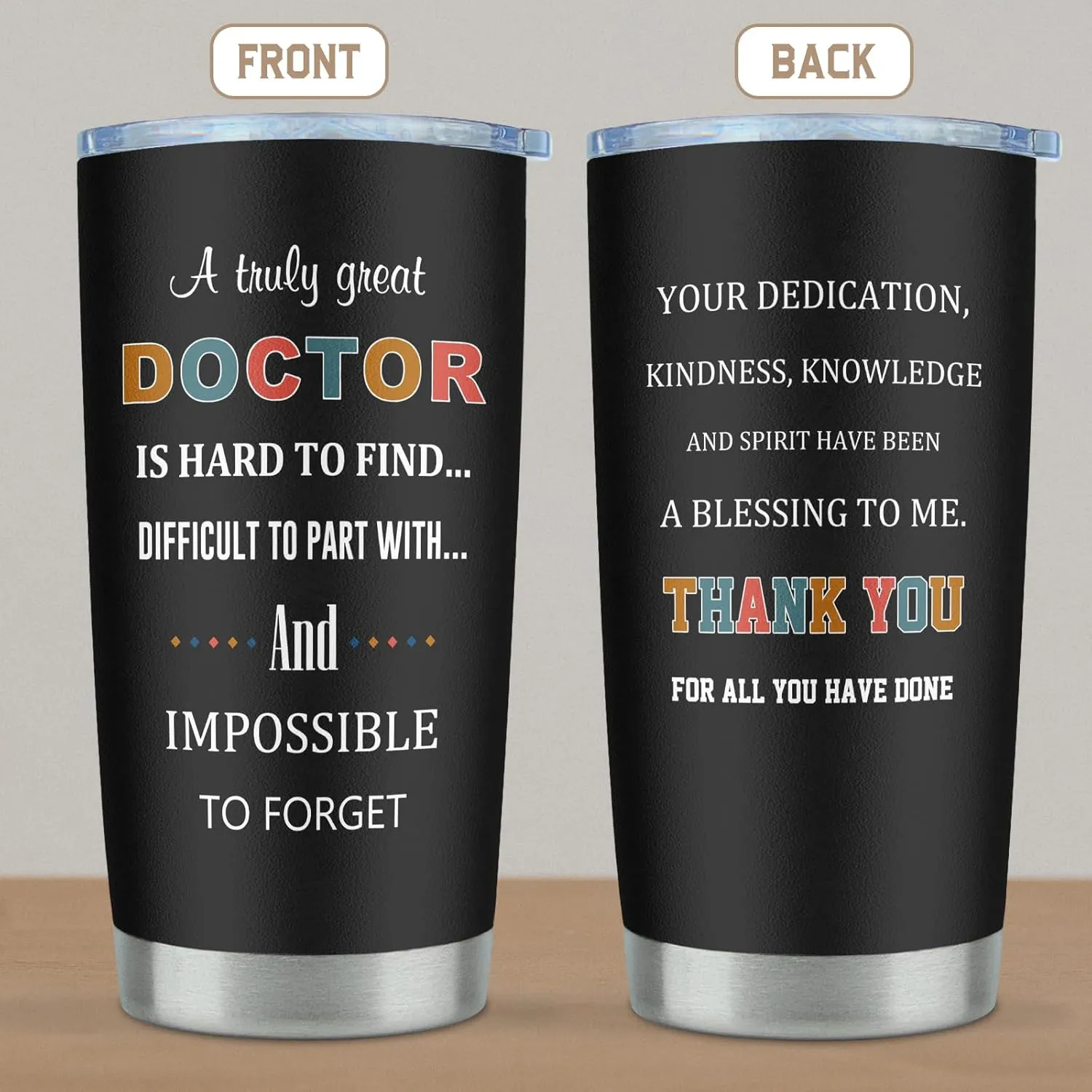 Doctor Gifts Tumbler 20oz, Doctor Appreciation/Graduation Gifts for Men/Women, Retirement/Doctors Day Gift for Dr./MD Cup 1PC