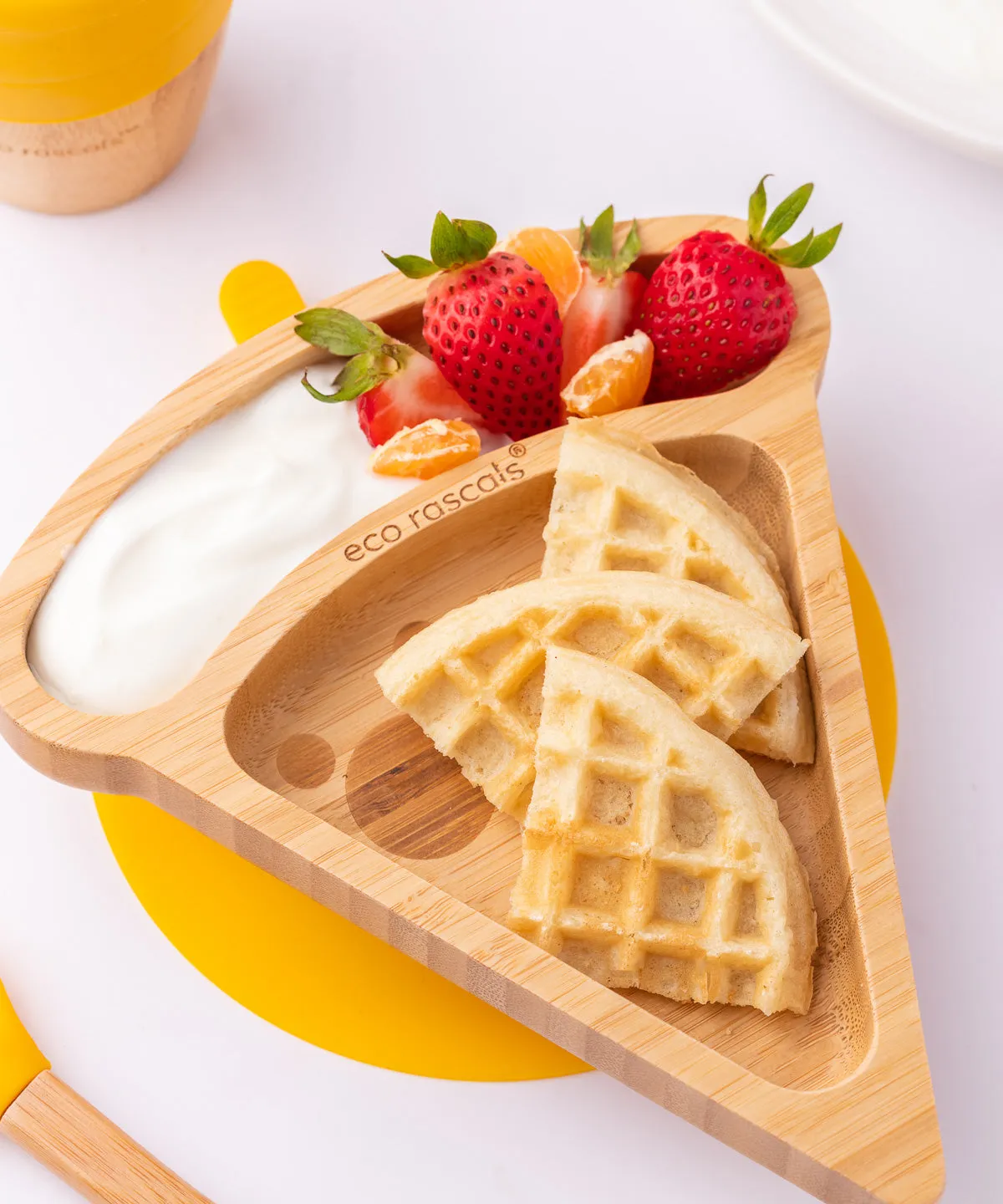 Eco Rascals Pizza Bamboo Suction Plate