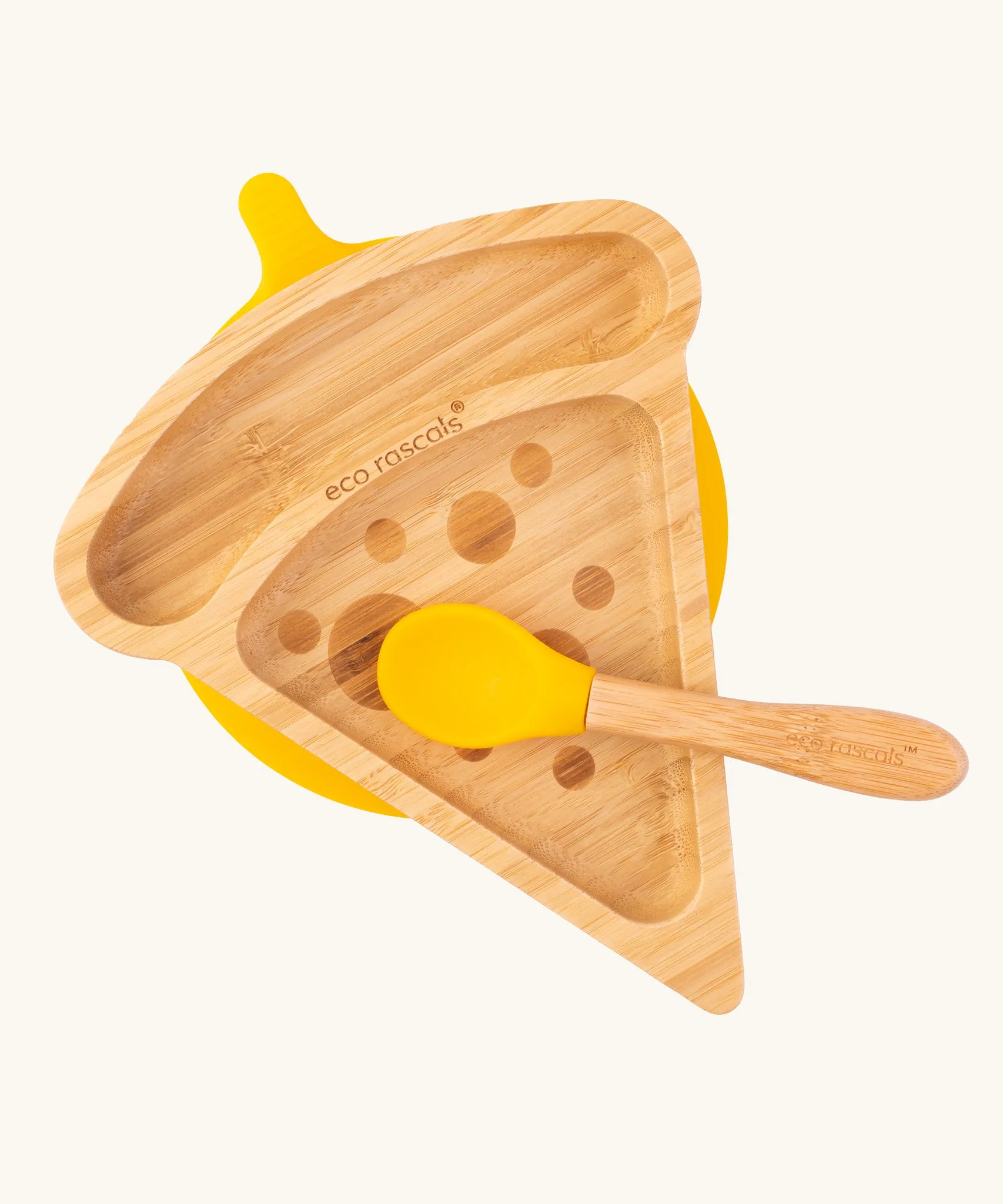 Eco Rascals Pizza Bamboo Suction Plate