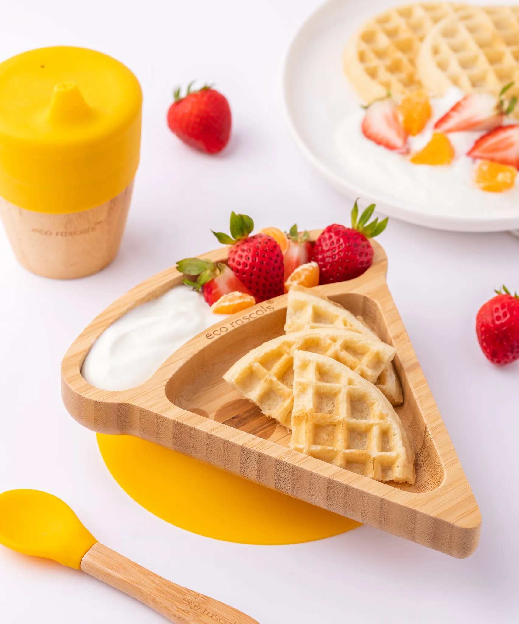 Eco Rascals Pizza Bamboo Suction Plate