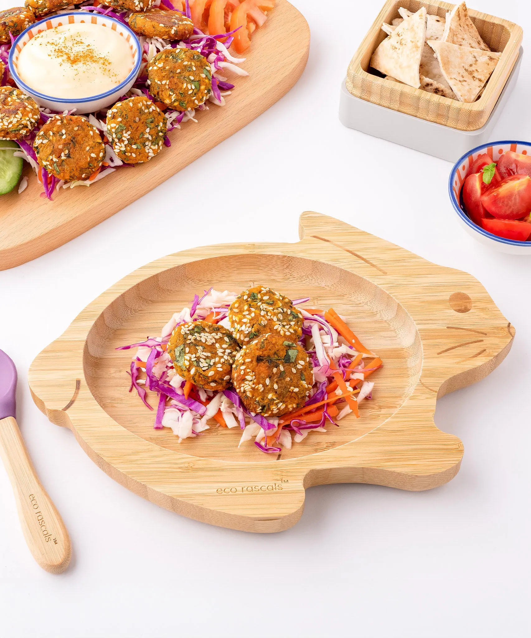Eco Rascals Rabbit Bamboo Plate