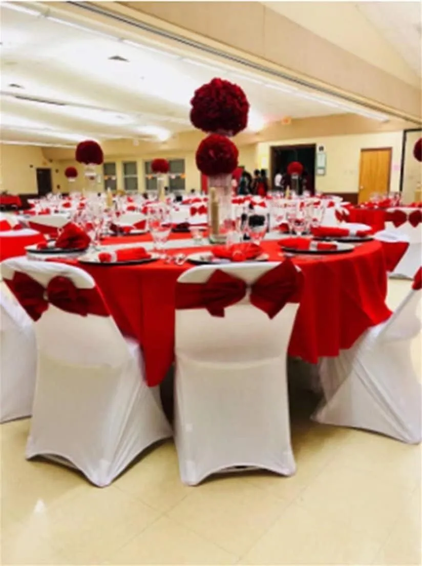 EEFZL 1/5/10/25/50 pcs Gold Wedding Chair Sashes Elastic Slider Bow Spandex Chair Cover Bands Party Chair Ribbons for Baby Shower Banquet Christmas Thanksgiving Decorations(50 Yellow)