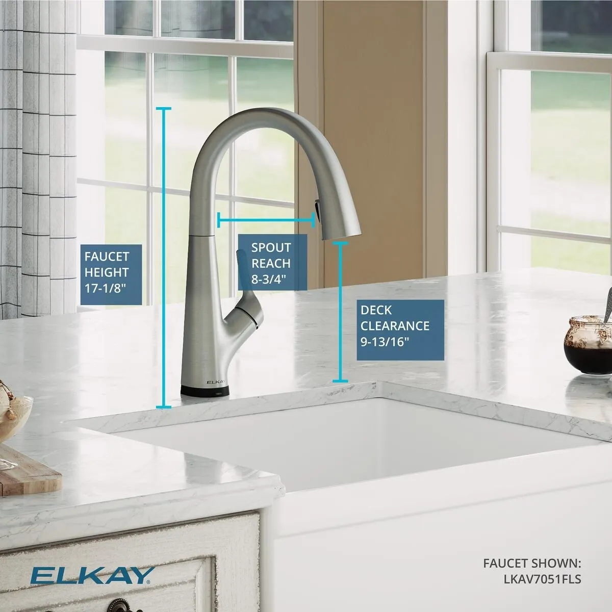 Elkay Avado Single Hole 2-in-1 Kitchen Faucet with Filtered Drinking Water