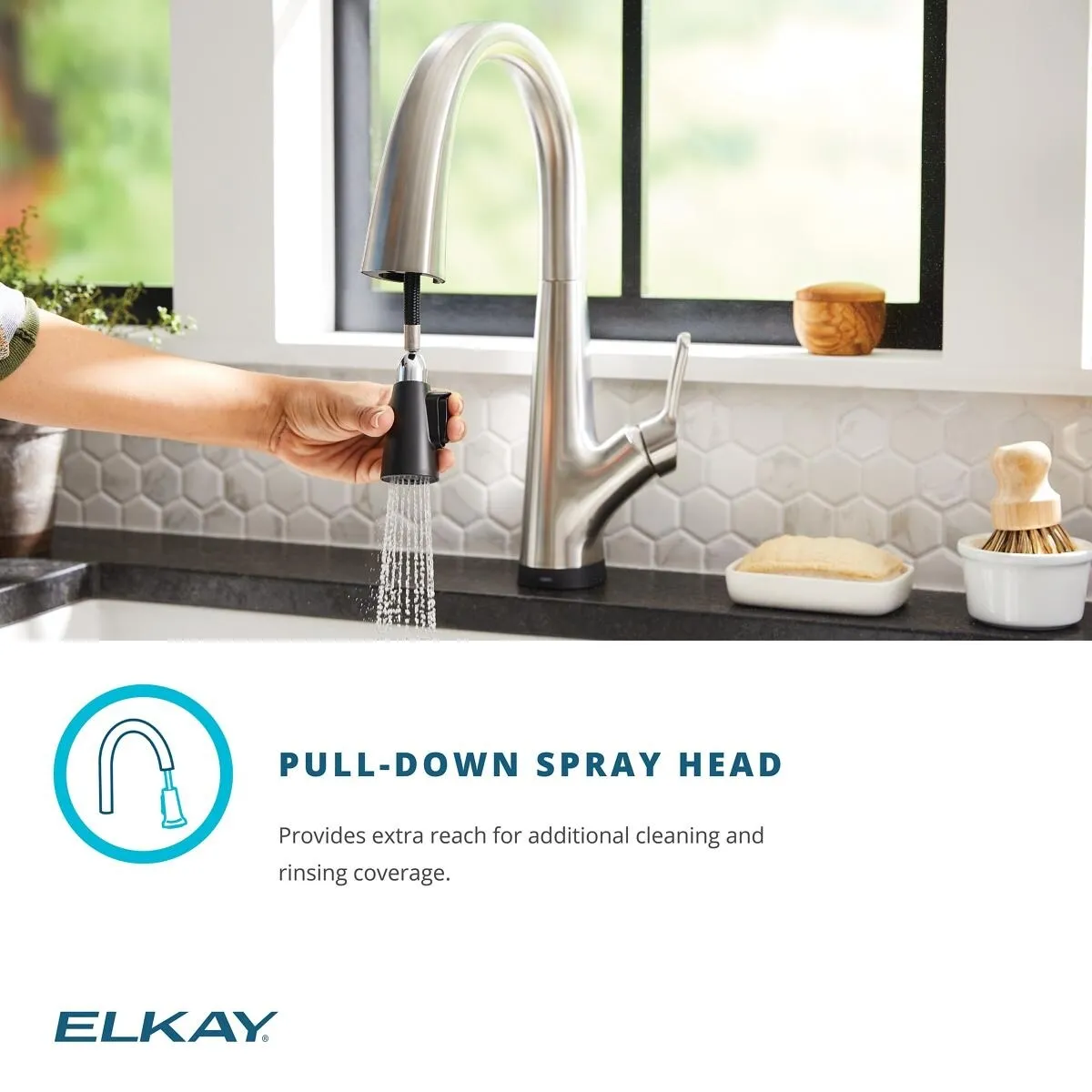 Elkay Avado Single Hole 2-in-1 Kitchen Faucet with Filtered Drinking Water