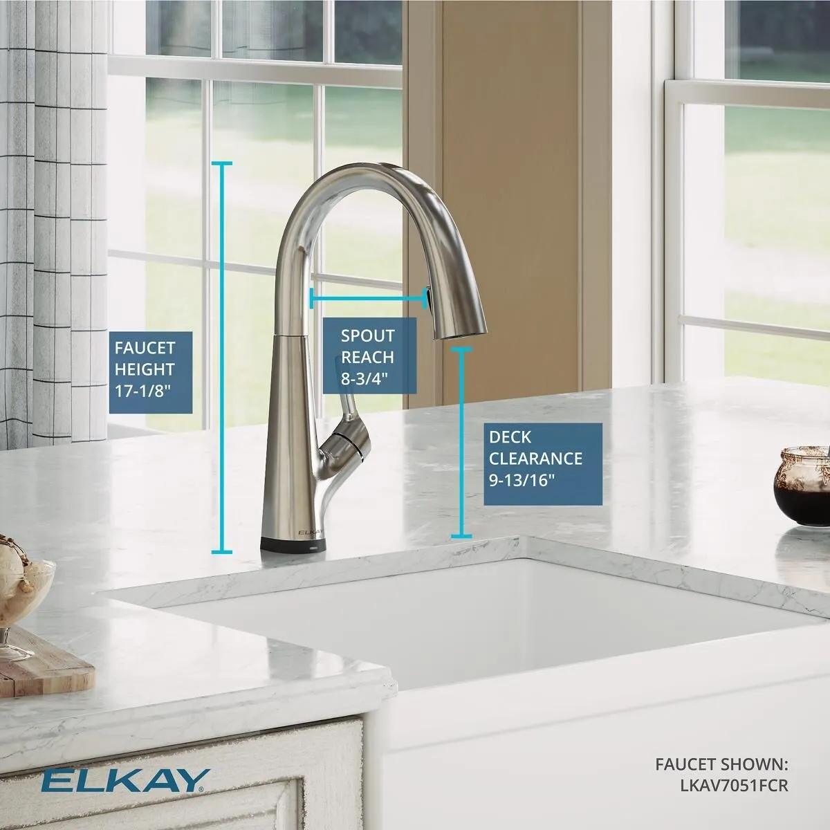 Elkay Avado Single Hole 2-in-1 Kitchen Faucet with Filtered Drinking Water