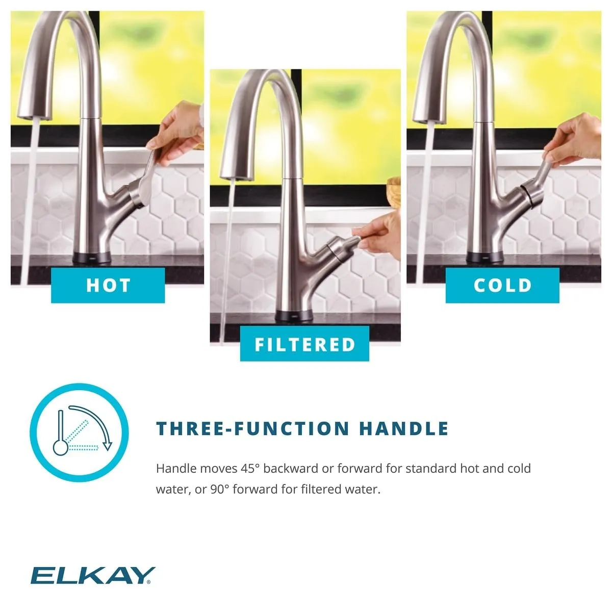 Elkay Avado Single Hole 2-in-1 Kitchen Faucet with Filtered Drinking Water