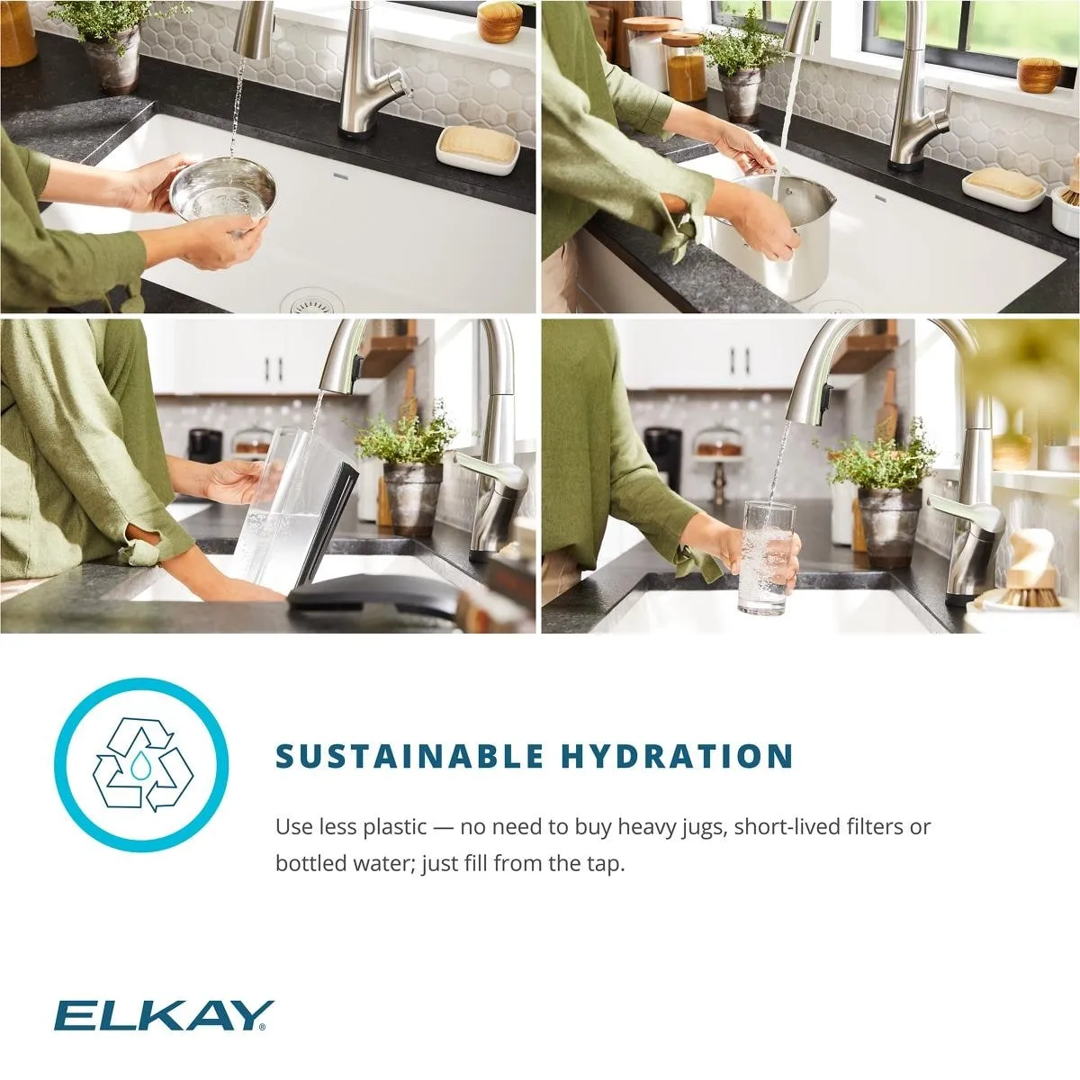 Elkay Avado Single Hole 2-in-1 Kitchen Faucet with Filtered Drinking Water